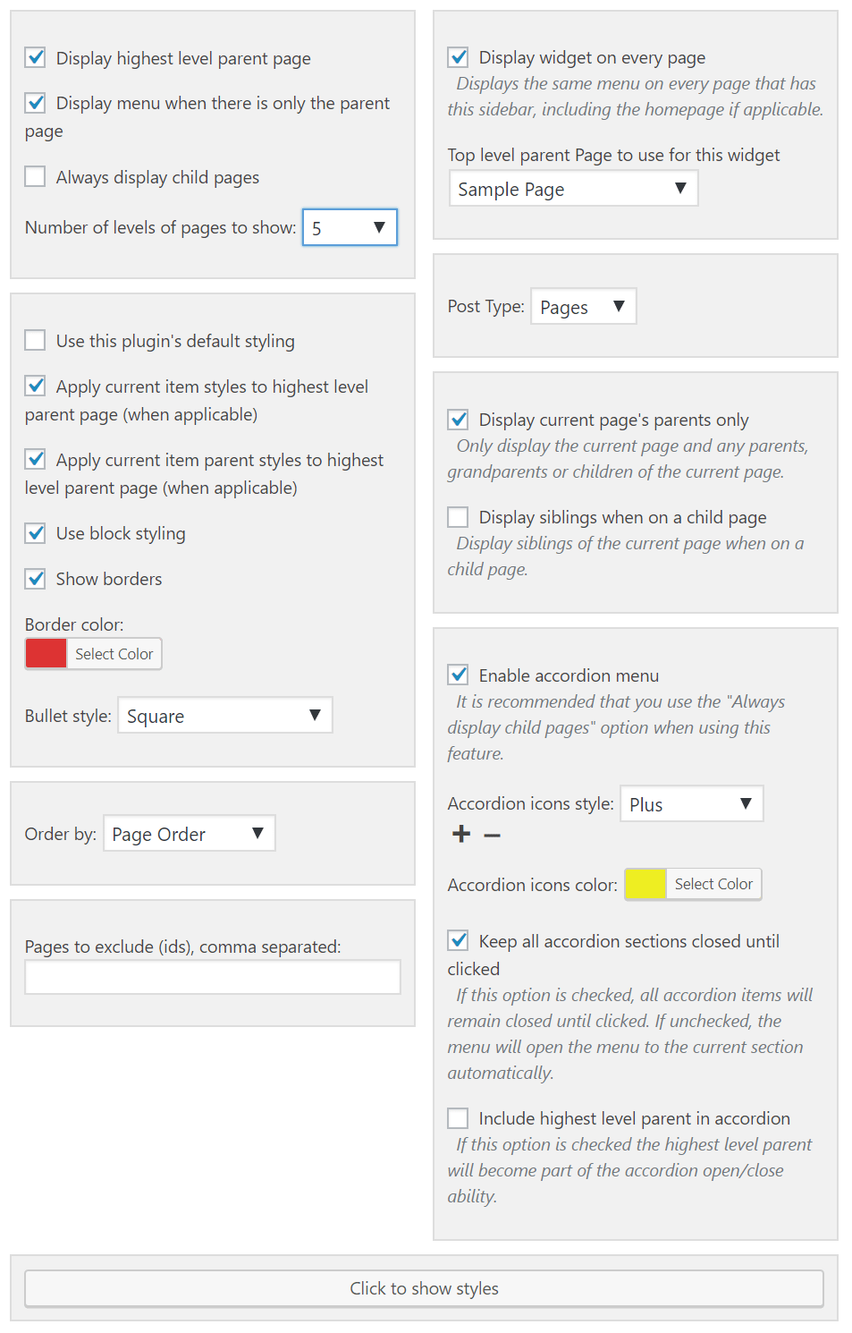 Advanced Sidebar Menu PRO OnPoint Plugins