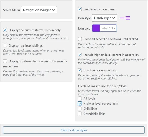 Advanced Sidebar Menu PRO OnPoint Plugins