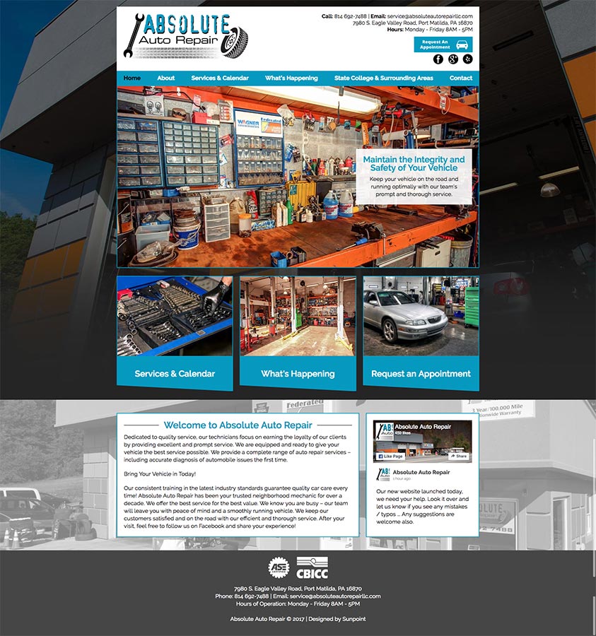 AbsoluteAutoRepair Onpoint Web Design
