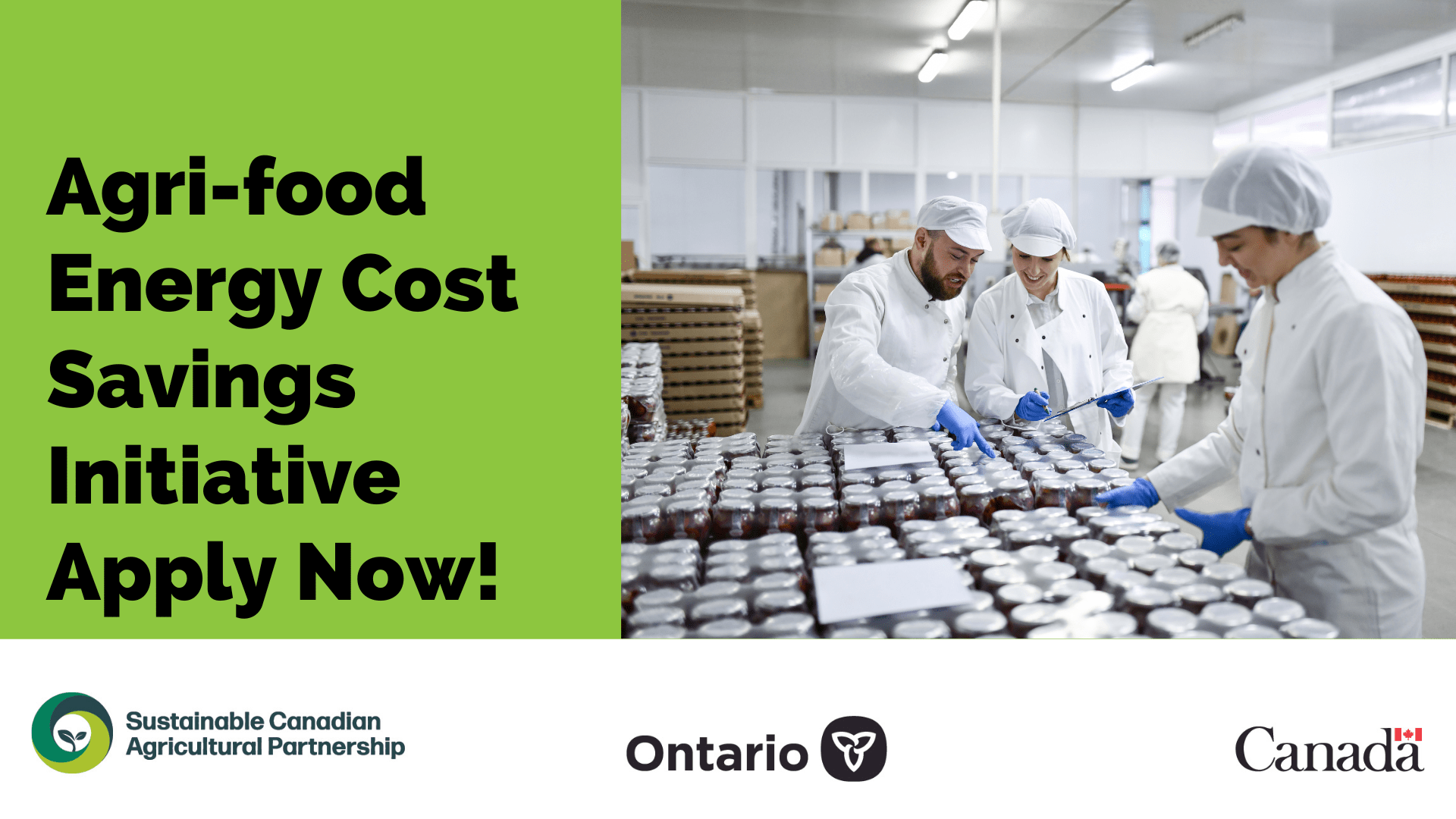 AgriFood Energy Cost Savings Initiative Apply Now! ON Regional