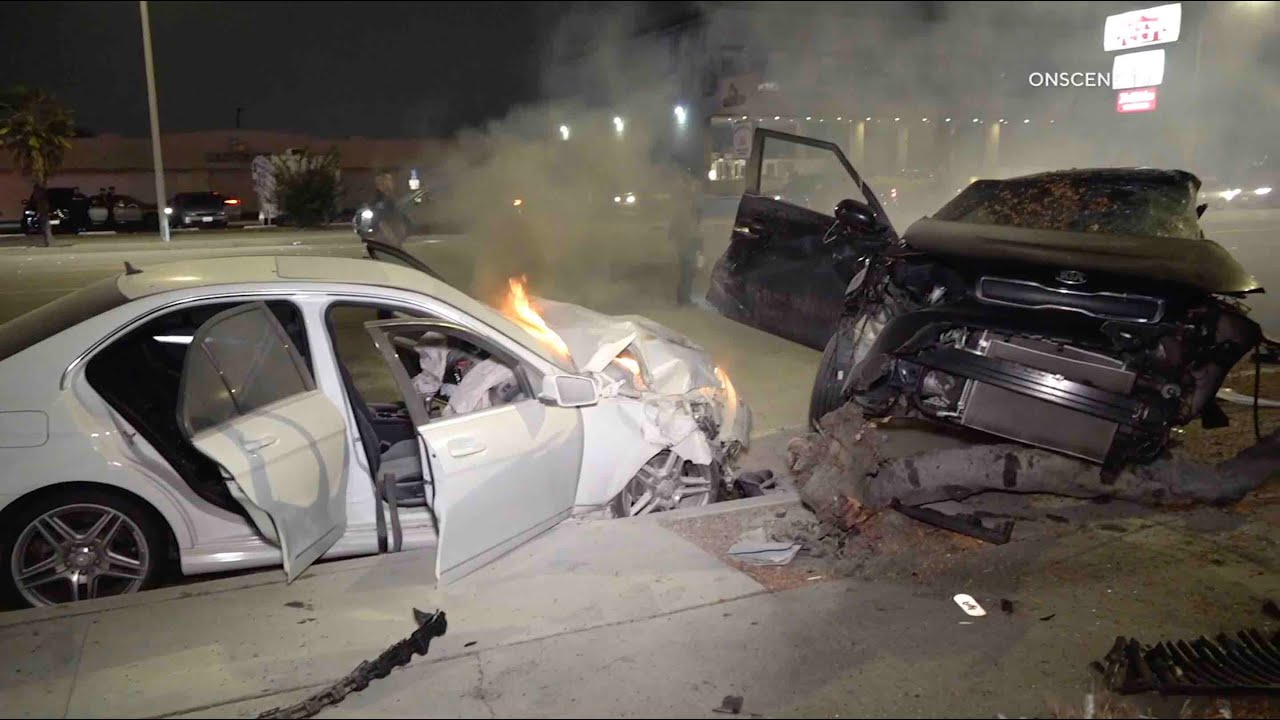Three Killed In Hit and Run Fiery Crash | Anaheim – ONSCENE.TV