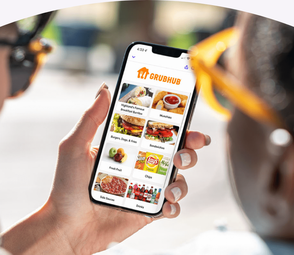 Mobile Ordering Grubhub Onsite