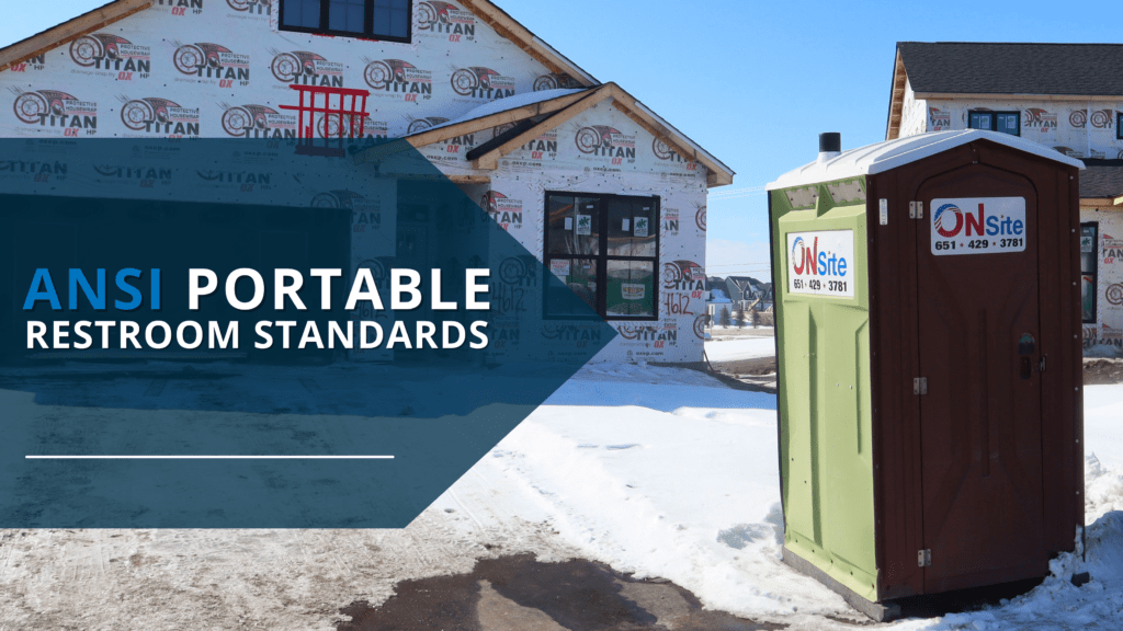 ANSI Portable Restroom Standards On Site Companies
