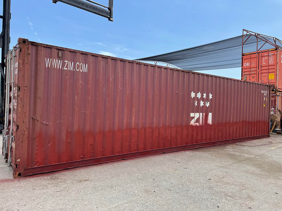 Used 40 ft Shipping Container High Cube 9 ft 6 in High Used Cargo