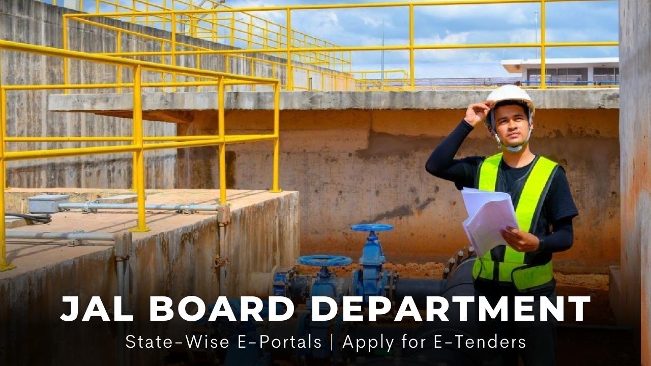 Jal Board ETenders Online Apply Statewise links of Eportals