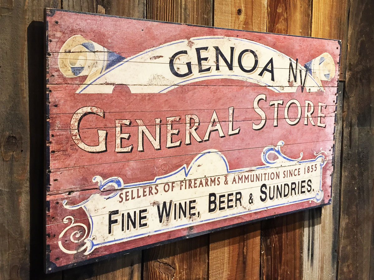 General Store Vintage Sign Personalized & Custom Wood Sign On Tahoe