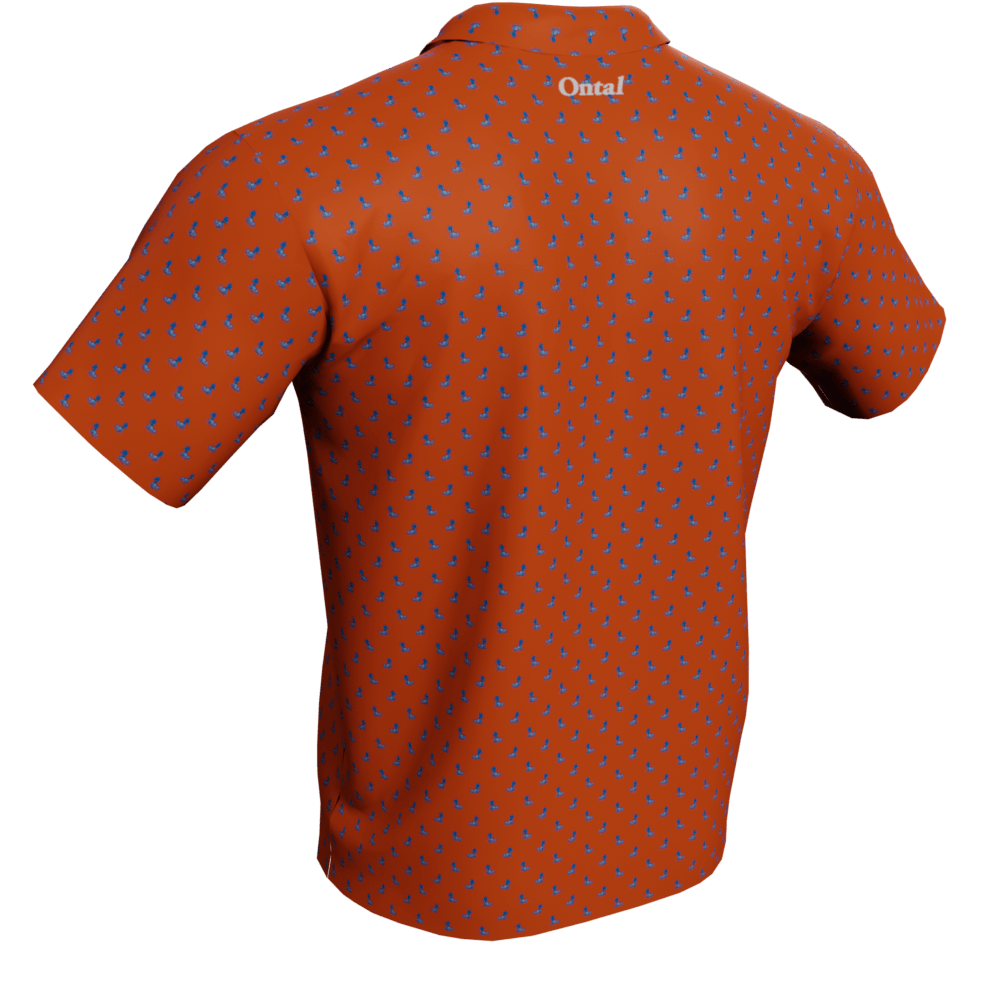 Duck Pattern Polo Golf Shirt Ontal Golf Apparel