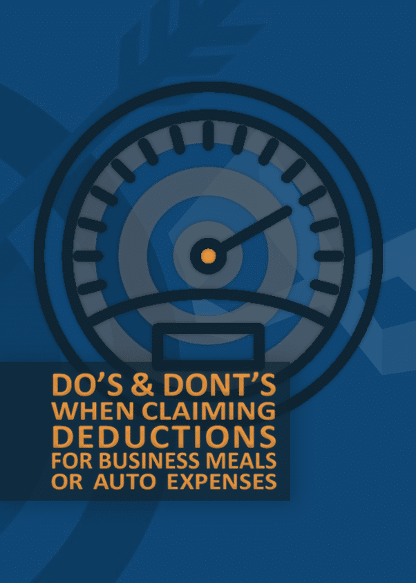Keep these DOs and DON’Ts in mind when deducting business meal and
