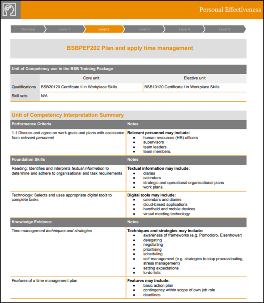 How to develop an assessment instrument to gather knowledge evidence