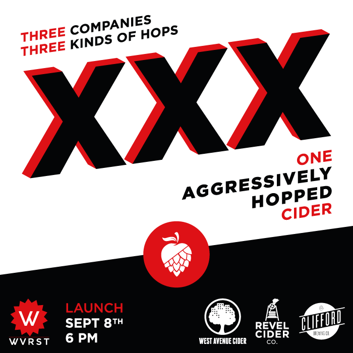 Triple X aggressively hopped cider collaboration announced Ontario