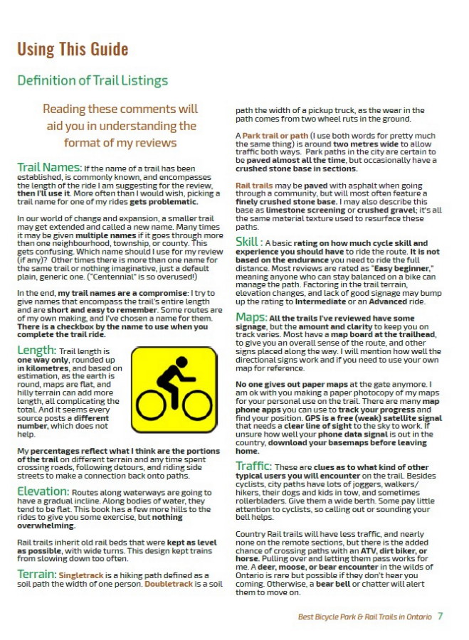 PR Bicycle Trail Guide Volume 2 Ontario Bike Trails