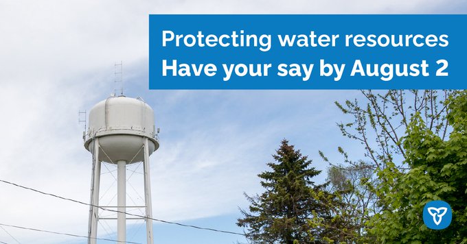 Ontario seeking feedback on plan to further protect water resources