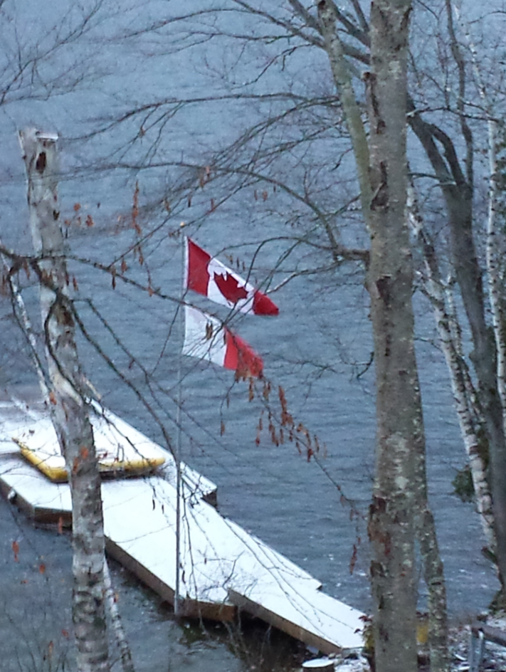 Side Mount Ontario Flag and Pole