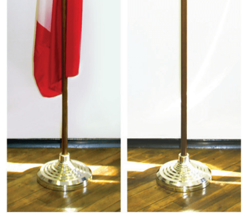 Indoor Flagpole Kit Ontario Flag and Pole