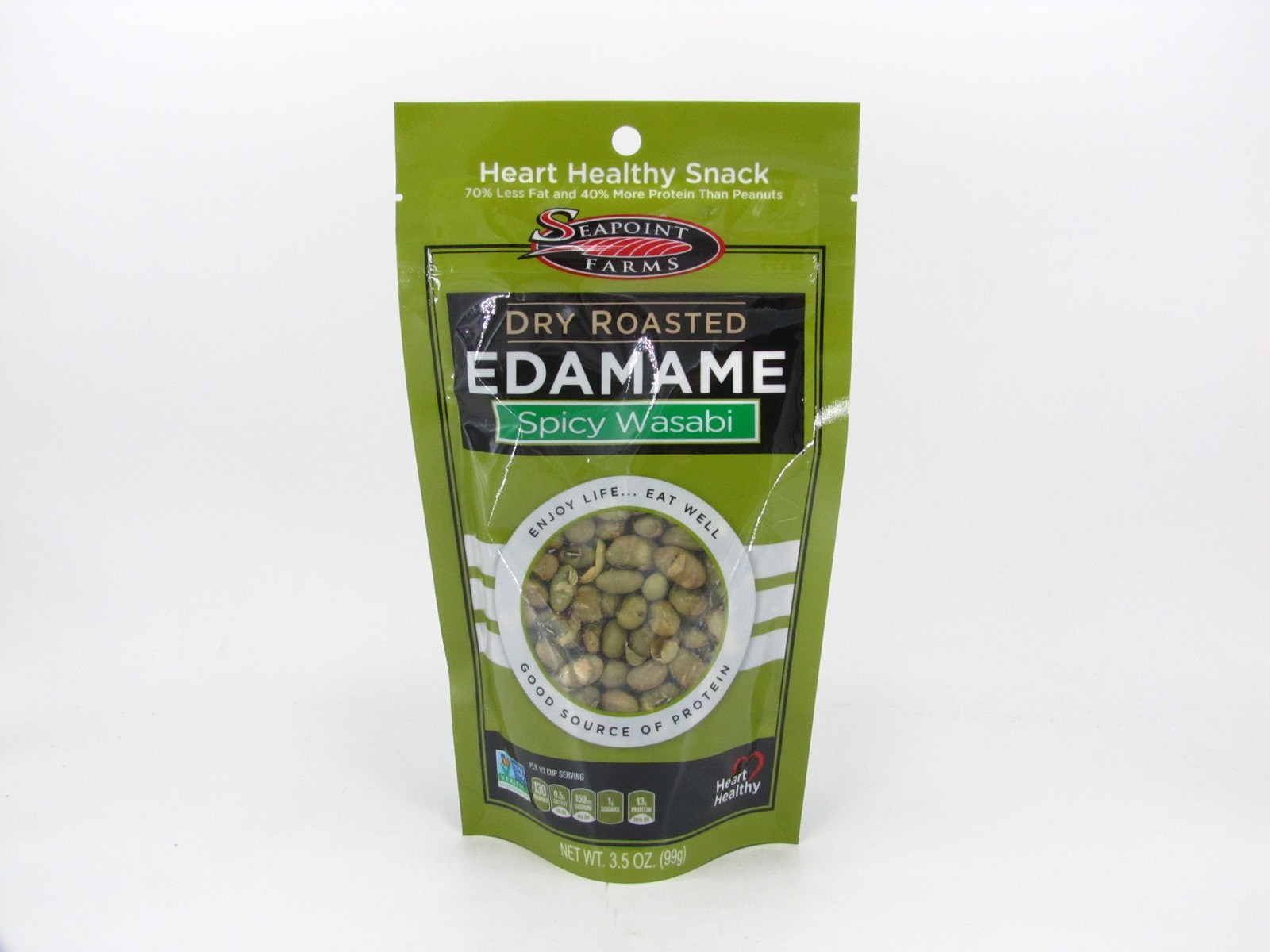Dry roasted edamame Spicy wasabi Ontario Nutrition
