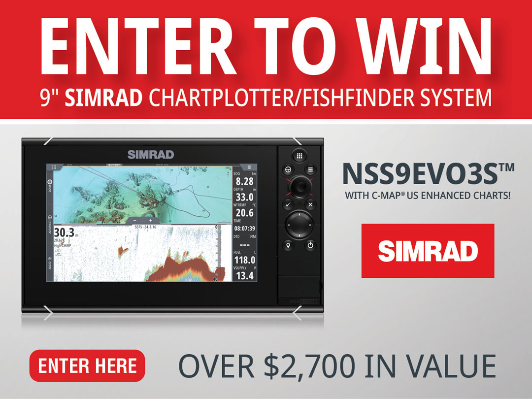 Enter to Win a Simrad NSS9 evo3S with C-MAP® US Enhanced Charts! - On