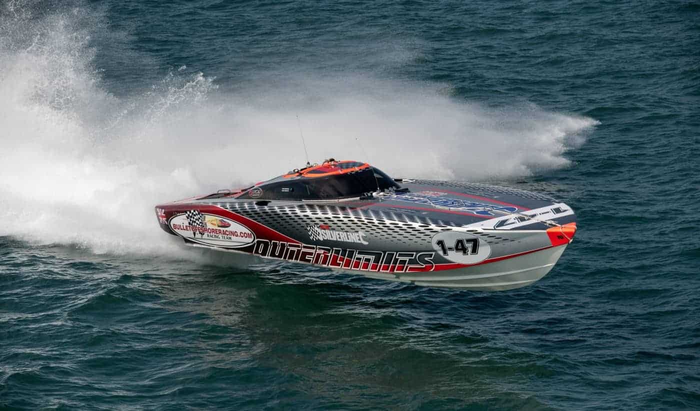 Powerboat racing returned to Cowes, with recordbreaking speeds