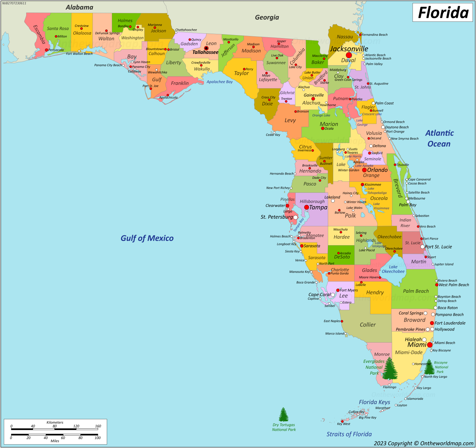 Florida State Map USA Detailed Maps of Florida (FL)