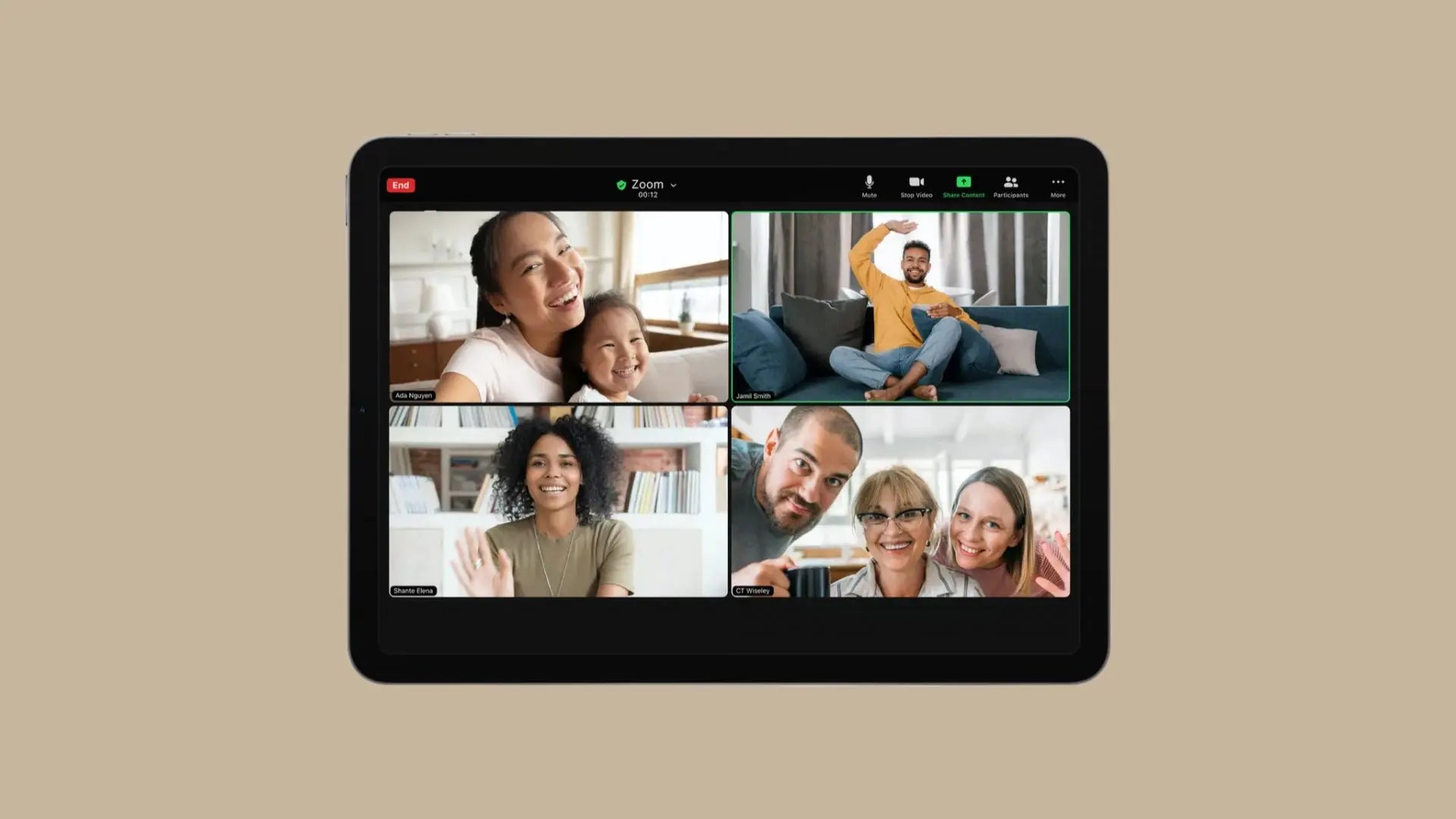 Zoom hỗ trợ Center Stage trên iPad Pro 2021 M1 ONTOP.vn