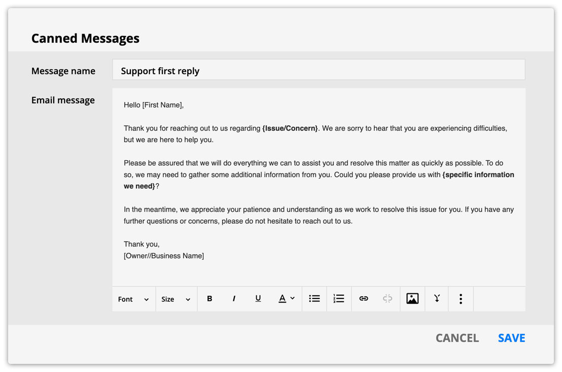 Create an email
