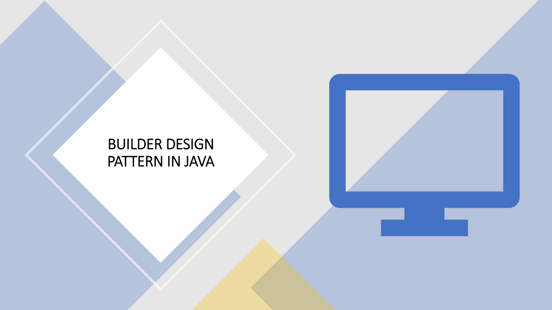 Let's build code with Builder Pattern in Java » Onurdesk