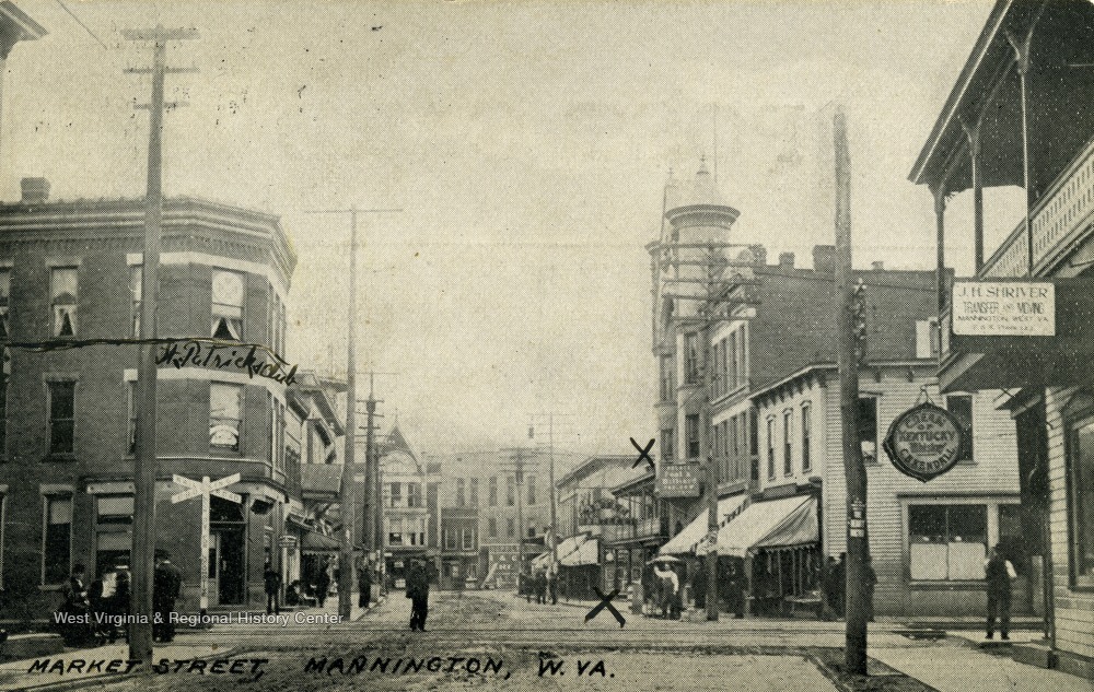 Market Street, Mannington, W. Va. West Virginia History OnView WVU