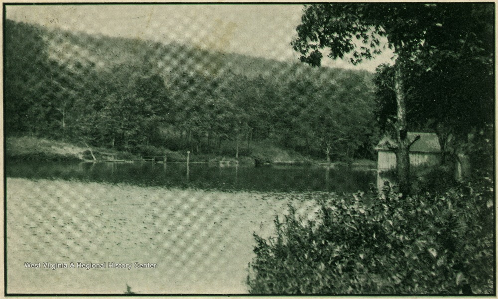 Boathouse and Section of Lake Terra Alta, Terra Alta, W. Va. West Virginia History OnView