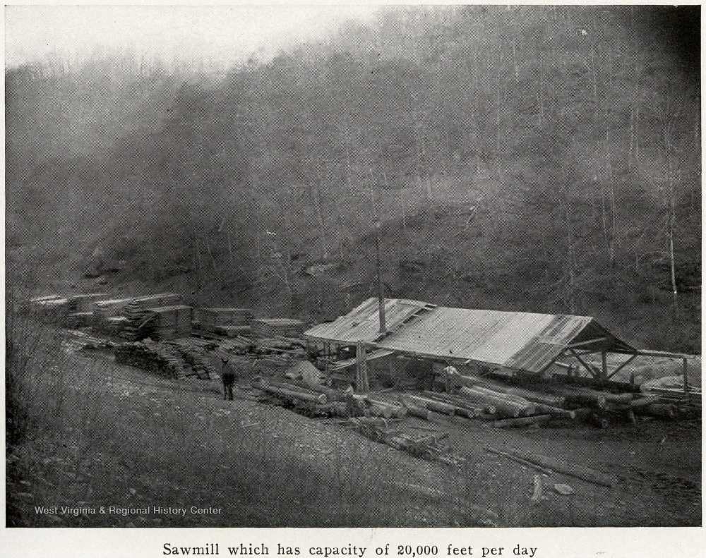 Sawmill Which Has Capacity of 20,000 Feet per Day, Elk Horn Mining