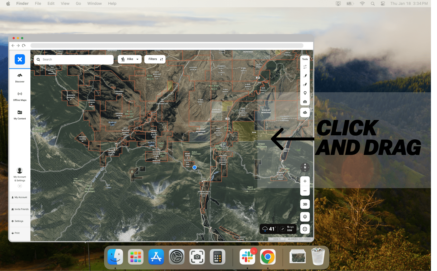 Printing maps onX Backcountry