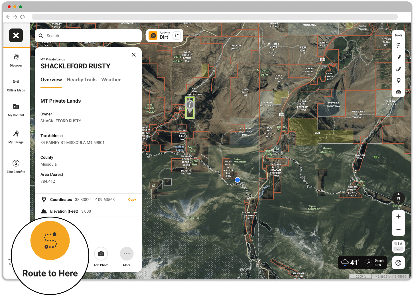 Building and following Routes that snap to road and trails onX Offroad