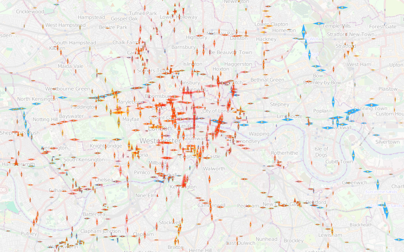 PanLondon London Traffic Flows Map O.O'Brien
