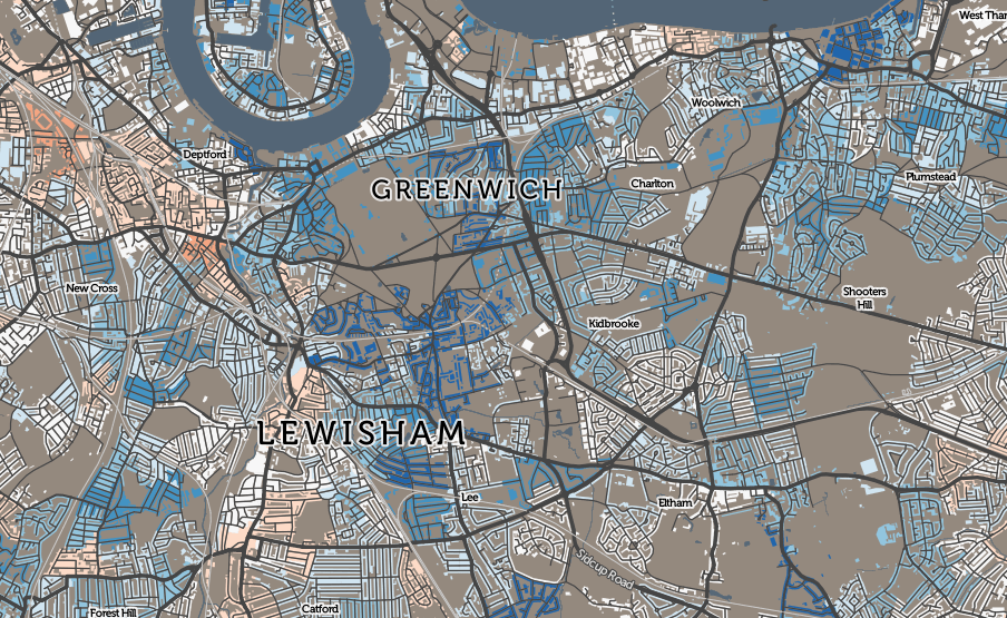 Changes in Deprivation in England, 201015 Suprageography