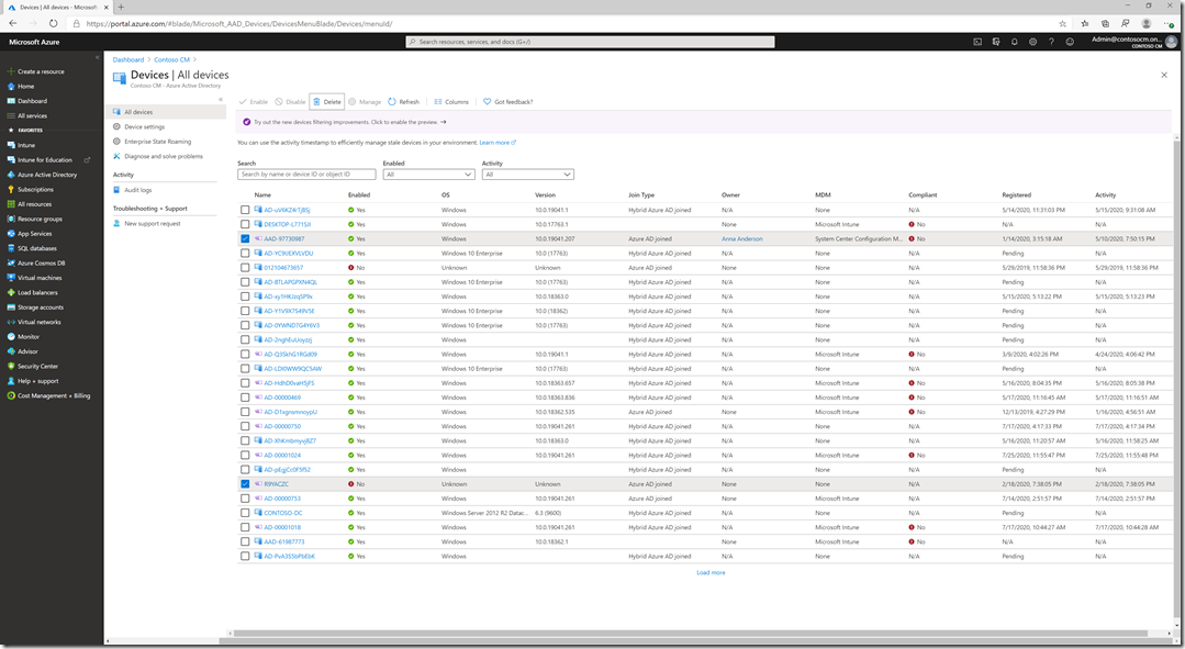 Azure AD won’t let you delete device objects associated with Windows