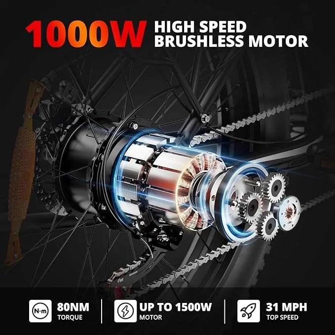 AMYET EB26 Fatbike 26 Inch Fat Tire Mountain Bike For Adults