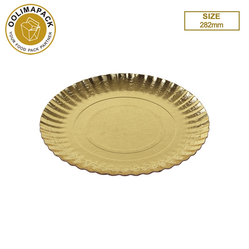 282mm Gold paper plate