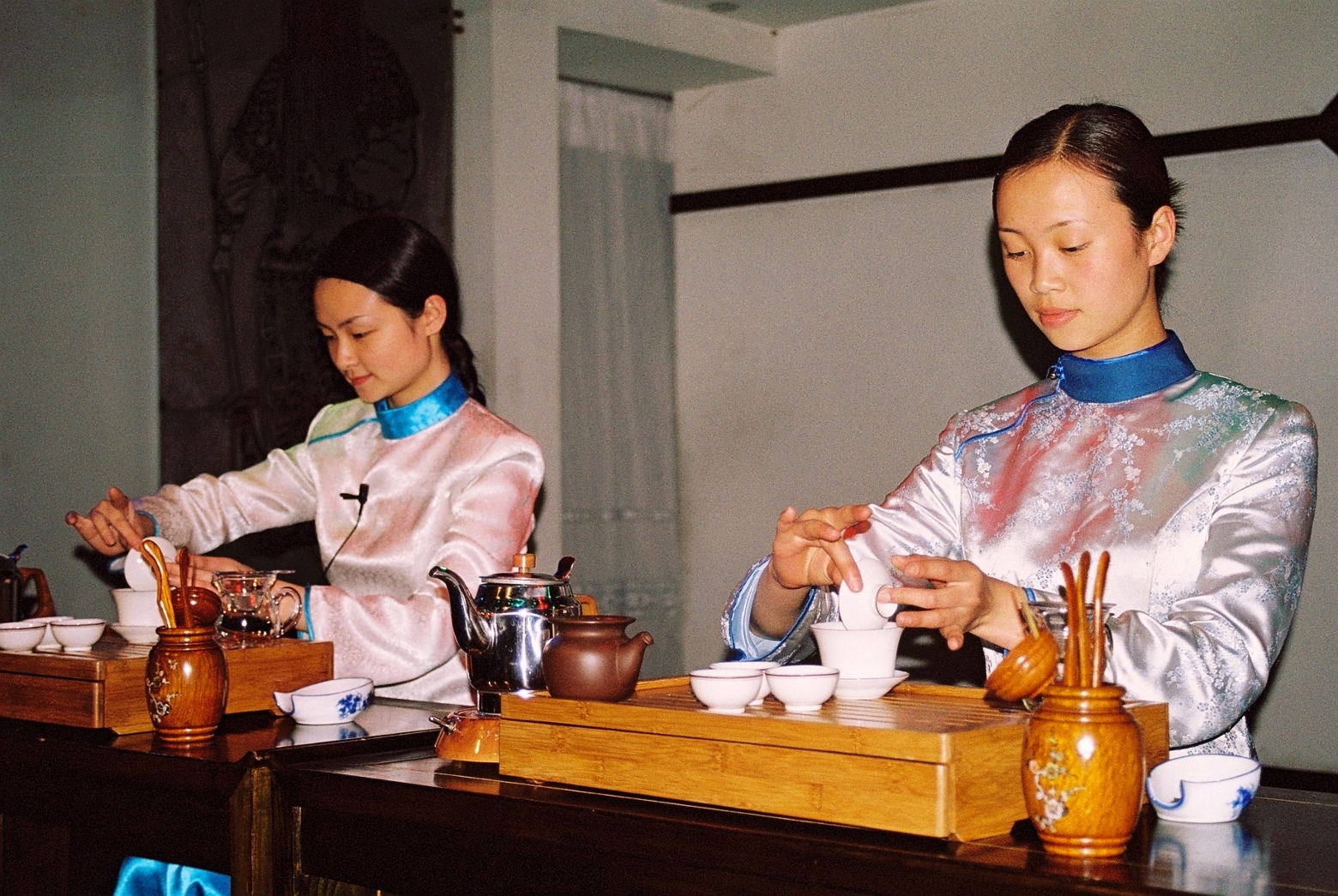 Artful Chinese Tea Making Following Authentic GongfuCha Ceremony