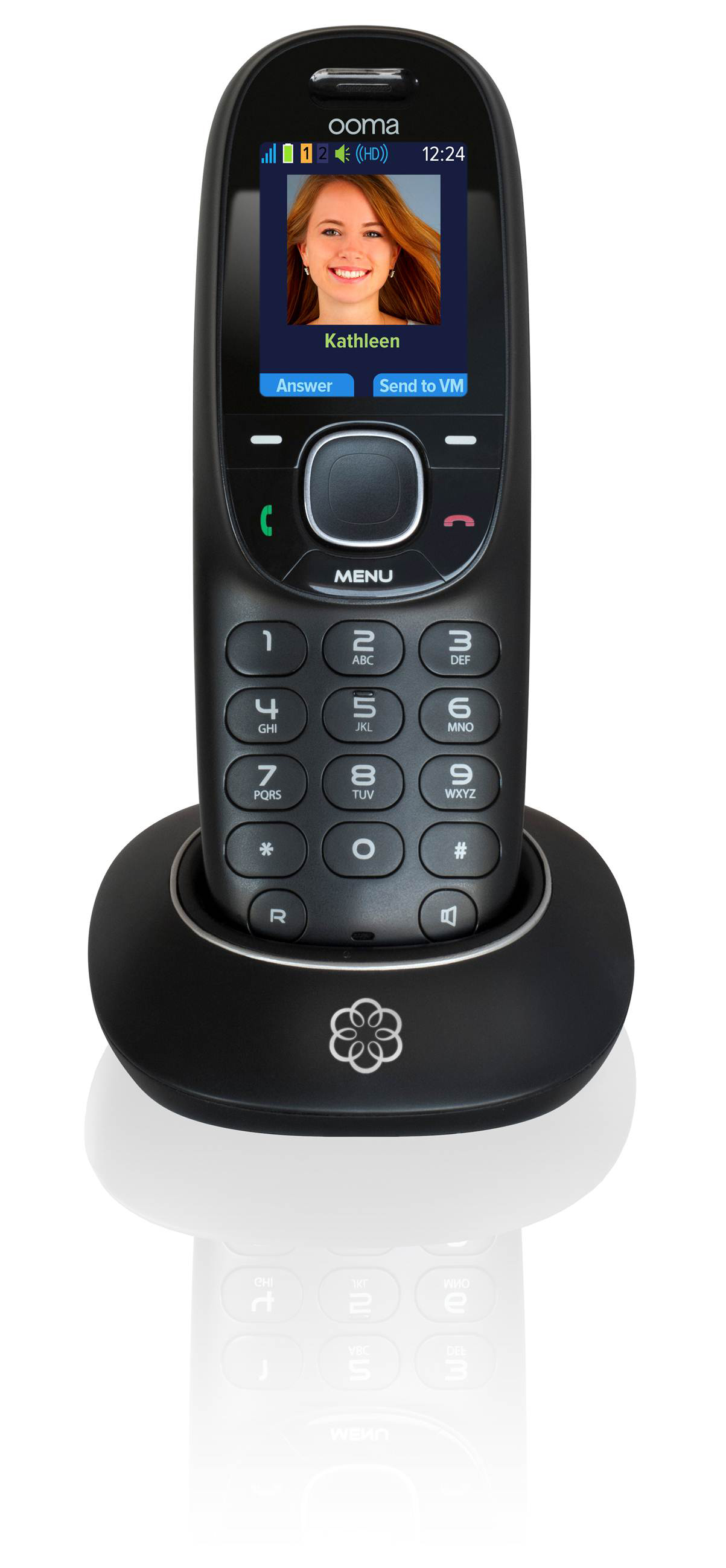 Ooma HD2 Handset Free Home Phone Service VoIP Phone