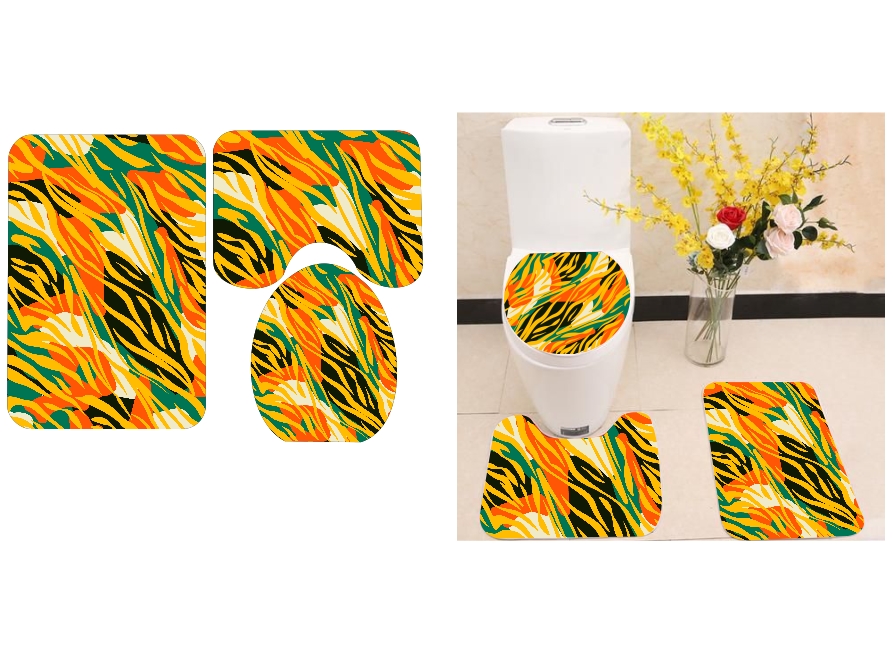Ankara Design 12 Toilet Mats OOMA STUDIOS