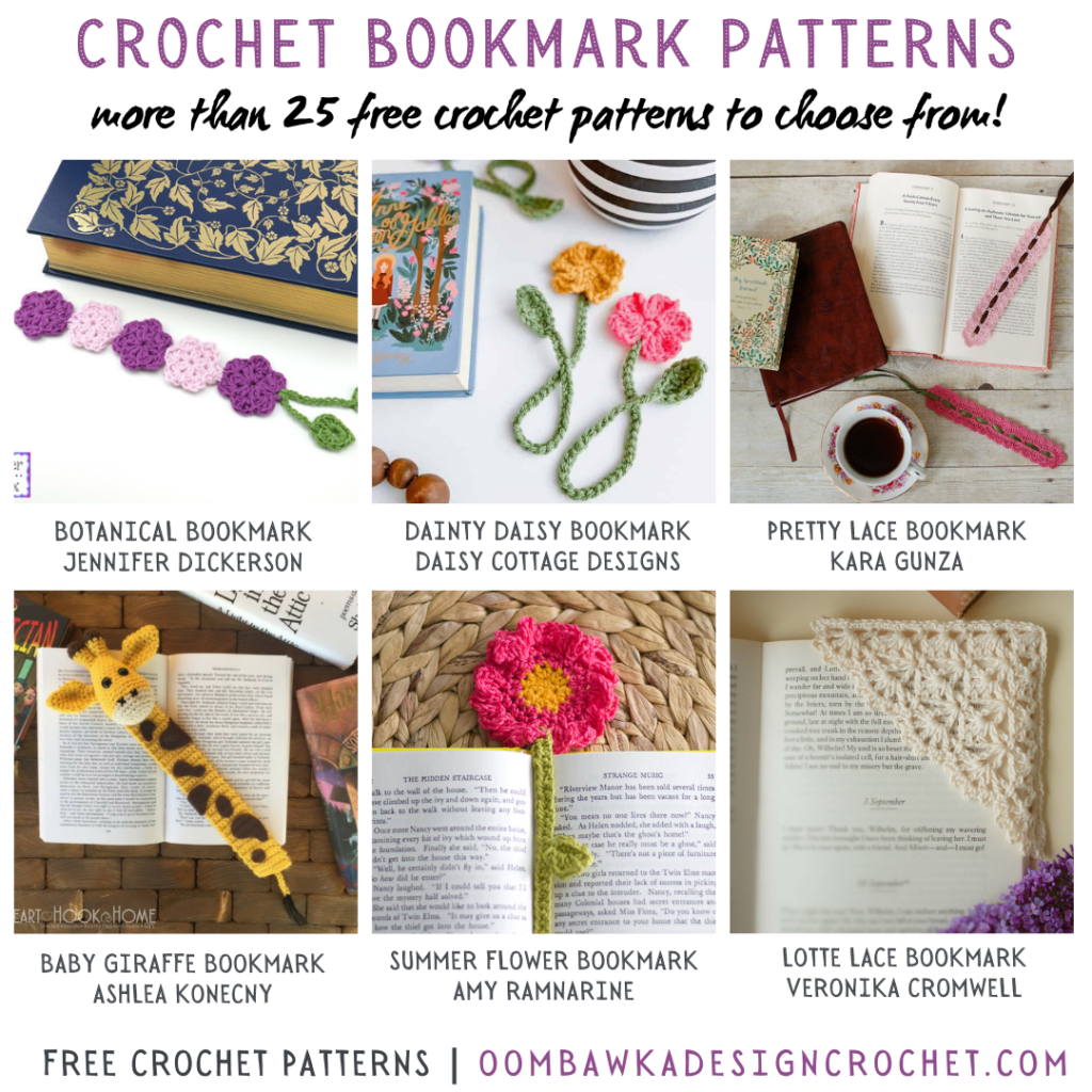 25 Free Crochet Bookmark Patterns