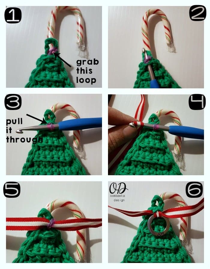 Last Minute Christmas Tree Candy Cane Holders • Oombawka Design Crochet