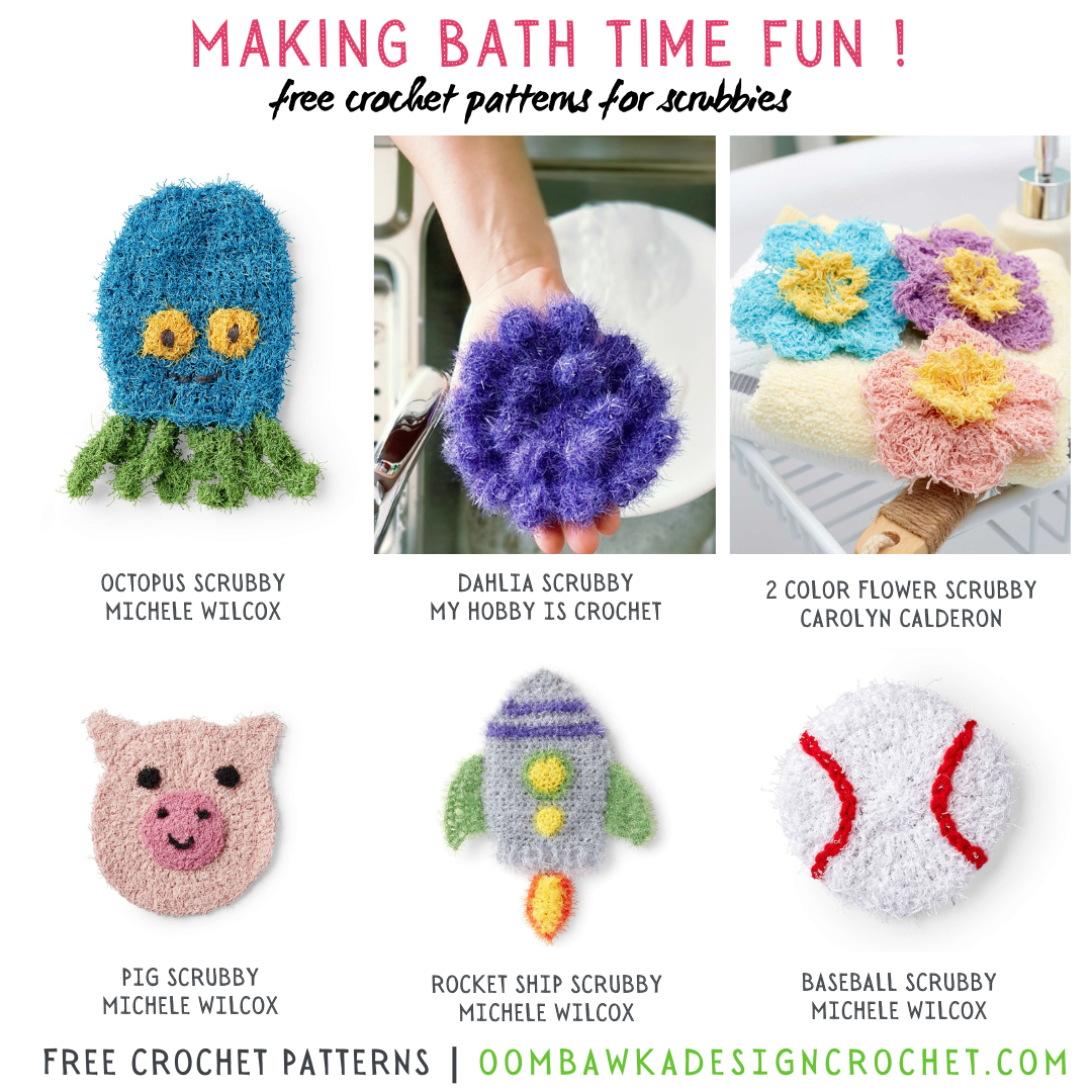 Fun and Free Crochet Scrubby Patterns for Bathtime