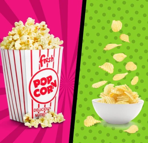 Popcorn vs. chips le duel des collations ! Oomph Popcorn