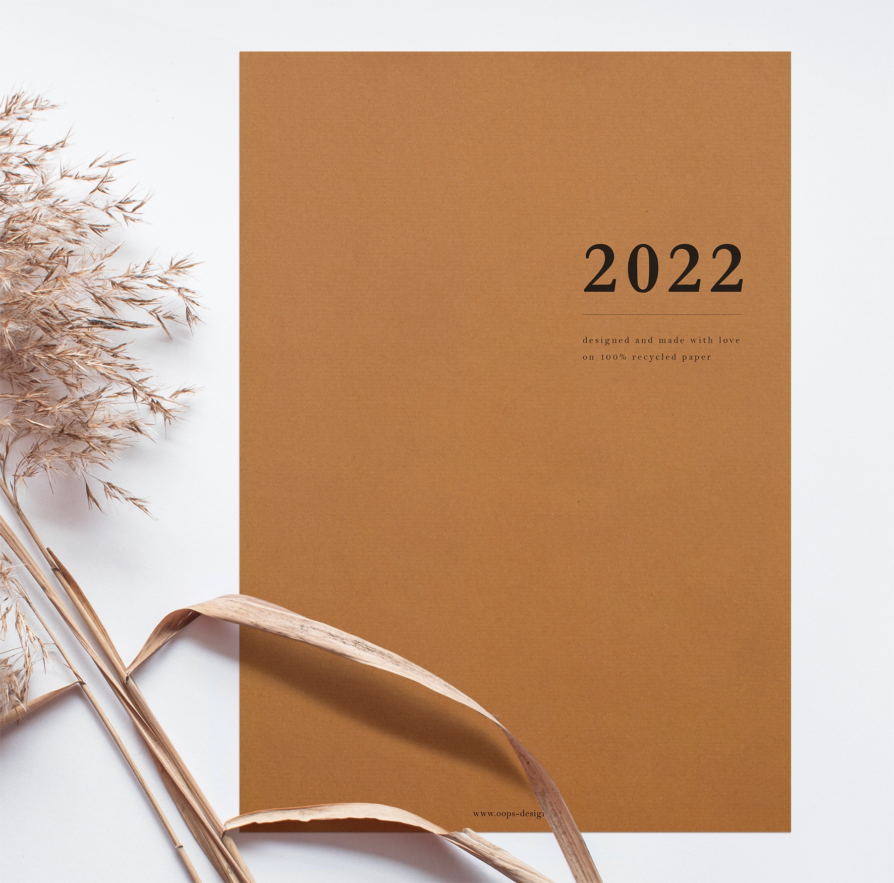 Minimalistischer Kalender 2022 • Oops!Design - Papeterie & Designbüro