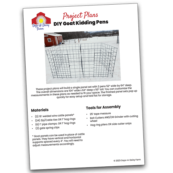 DIY Goat Kidding Pens OopsADaisy Farm