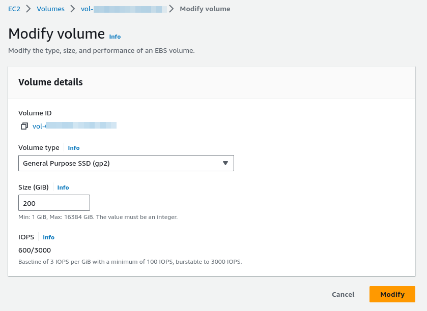 Extend Volume Size on AWS EC2 oopsmonk