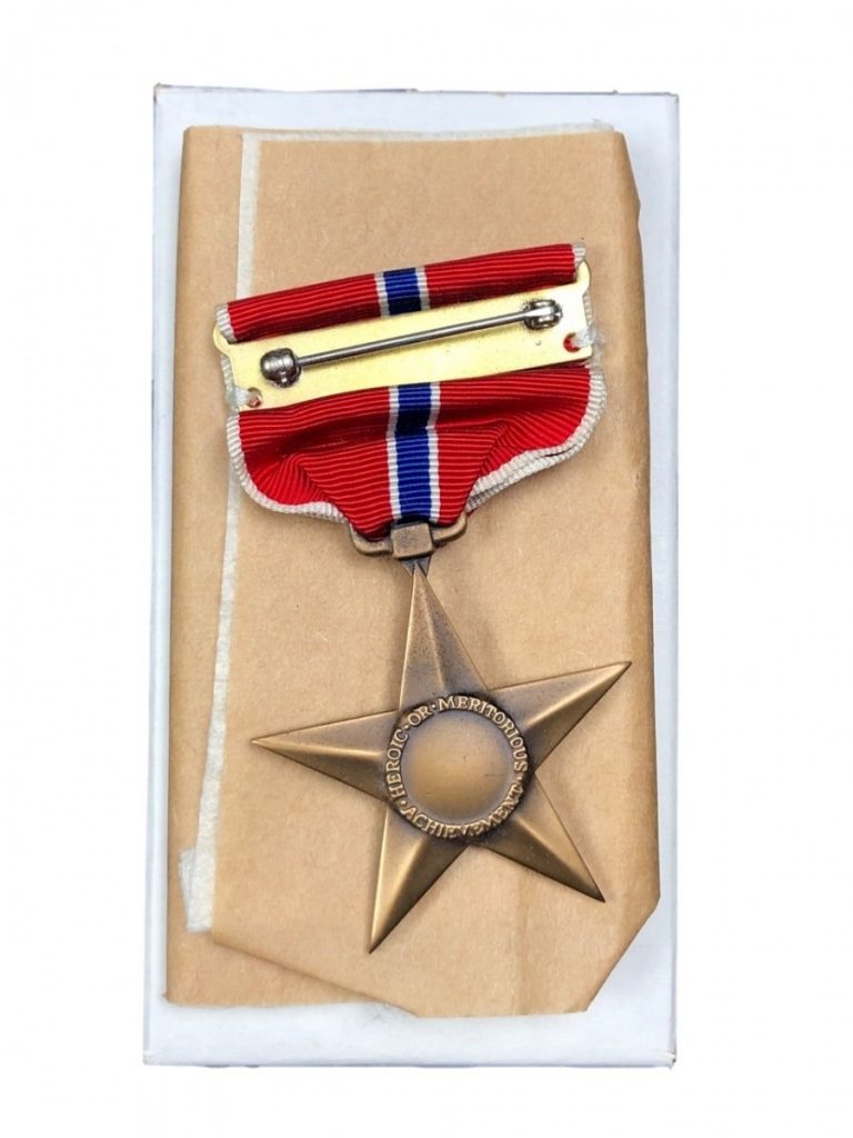 Original WWII US Bronze star Oorlogsspullen.nl Militaria shop