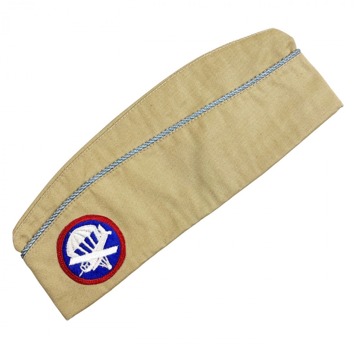 Original WWII US Airborne infantry garrison cap Oorlogsspullen.nl