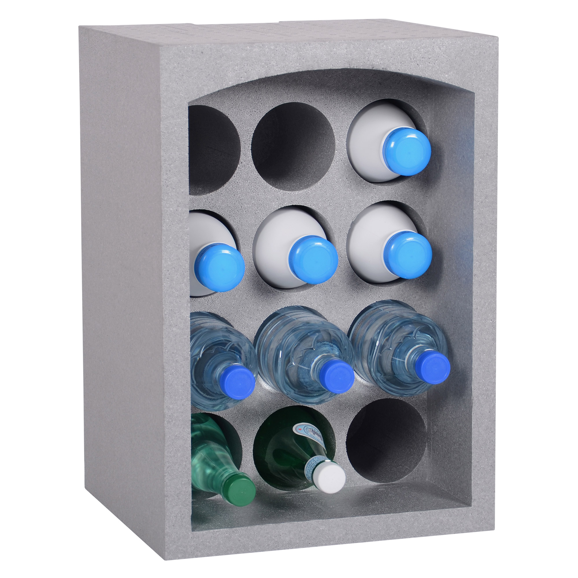 2x Weinregal Flaschenregal 12 Flaschen Flaschenkasten Weinschrank