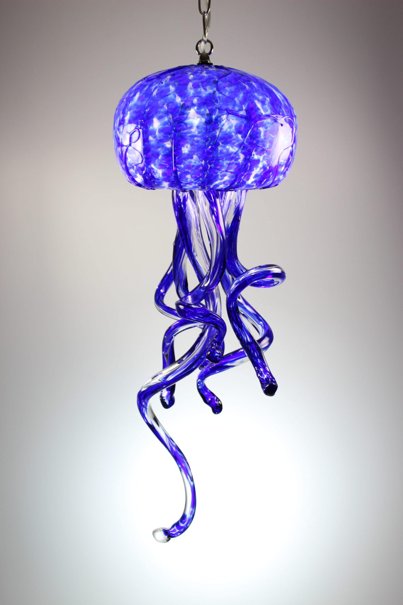 Jelly Fish Chandelier Opal Art Glass