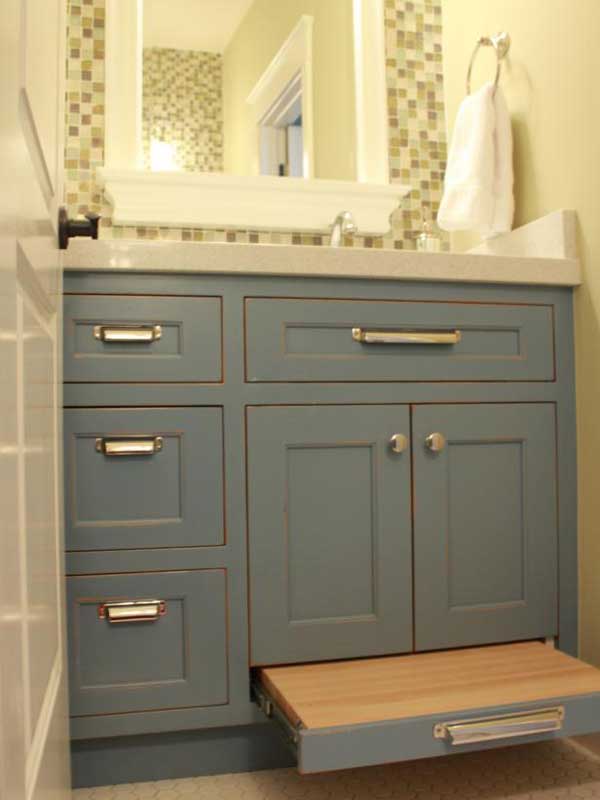 Blue Bathroom Vanity for a Custom Bathroom Opal Baths